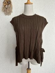 Samansa Mos2 blue、F（フリー）、カーディガン・ボレロ・ベスト