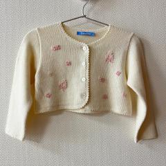 familiar、90cm、カーディガン、毛・アクリル、女の子用