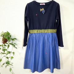 familiar、140cm、ワンピース、綿、女の子用