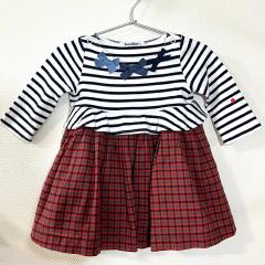familiar、80cm、ワンピース、綿、女の子用