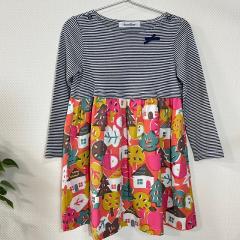familiar、110cm、ワンピース、綿、女の子用