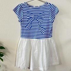 familiar、110cm、ワンピース、綿、女の子用