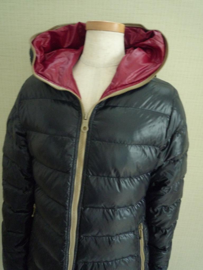 美品　DUVETICAダウン42 DUVETICA デュベティカダウンジャケットM 羊革グレー系