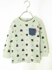 mikihouse、90cm、Ｔシャツ、綿・ポリエステル、女の子用