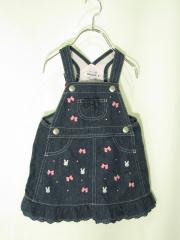 mikihouse、80cm、ジャンパースカート、綿、女の子用