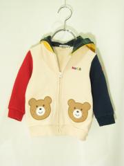 mikihouse HOT BISCUITS、80cm、パーカー、綿・ポリウレタン、男女共用