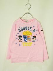 mikihouse DOUBLE.B、110cm、Ｔシャツ、綿・ポリエステル、女の子用