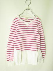 Petit main、130cm、Ｔシャツ、綿・ポリウレタン、女の子用