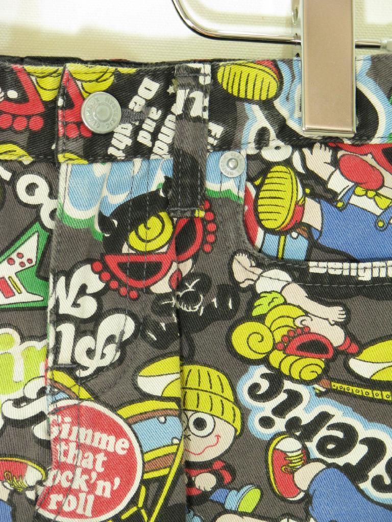 HYSTERIC MINI パンダデザイン デニムパンツ HYSTERIC MINI パンツ 110cm イエローパンダ｜HYSTERIC MINIの