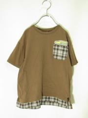 Petit main、130cm、Ｔシャツ、綿・ポリウレタン、男の子用