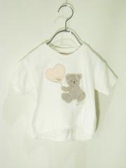 Petit main、80cm、Ｔシャツ、綿・ポリウレタン、女の子用