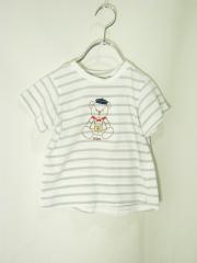 Petit main、100cm、Ｔシャツ、綿・ポリウレタン、男女共用