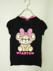 EARTHMAGIC、130cm、Ｔシャツ、綿・ポリエステル、女の子用