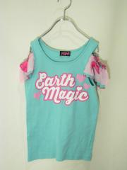 EARTHMAGIC、140cm、Ｔシャツ、綿・ポリウレタン、女の子用