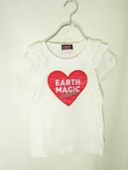 EARTHMAGIC、130cm、Ｔシャツ、綿・ポリエステル、女の子用