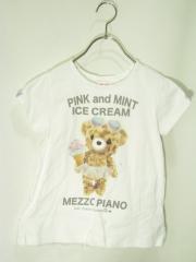 mezzo piano、140cm、Ｔシャツ、綿・ポリエステル、女の子用