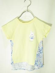 Petit main、90cm、Ｔシャツ、綿・ポリウレタン、女の子用